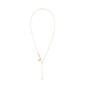 HERMES EX-LIBRIS PENDENT IN ROSE GOLD SET WITH A DIAMOND