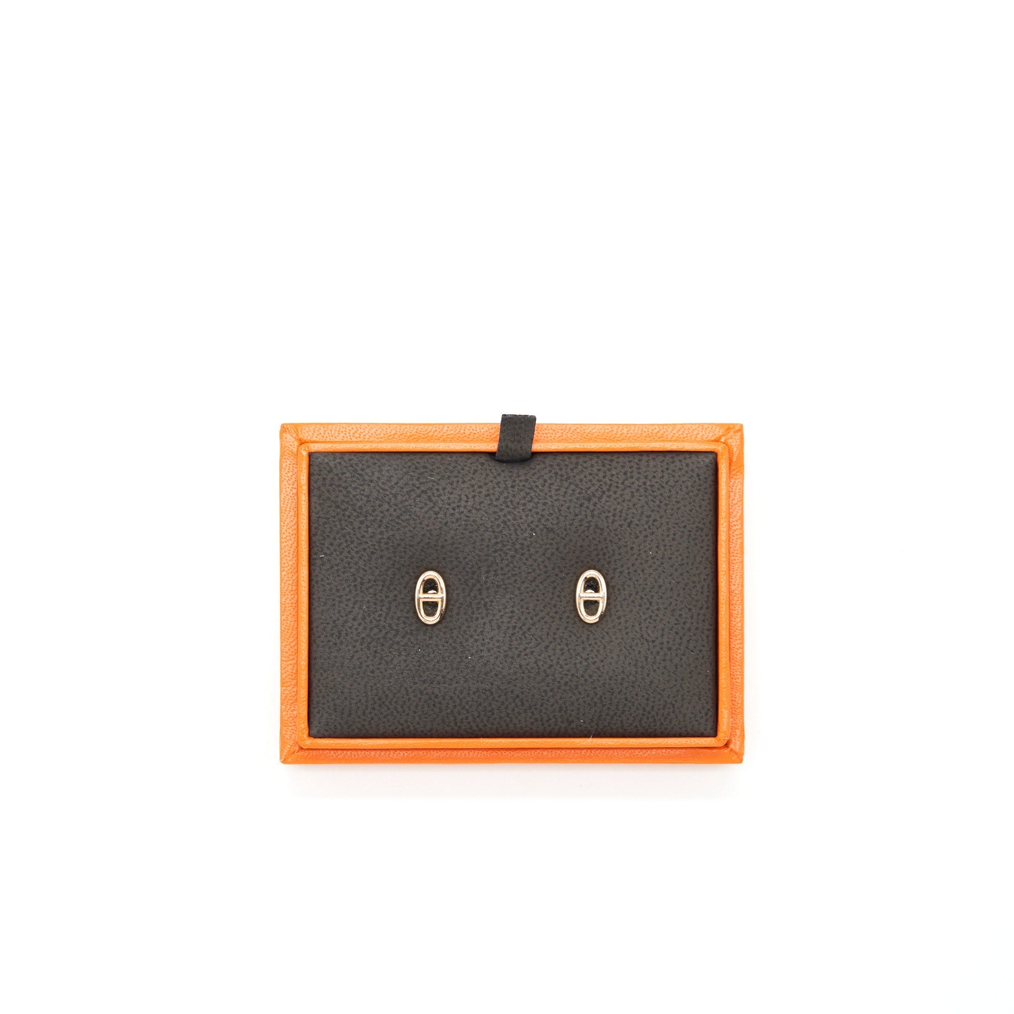 HERMES CHAINE D'ANCRE EARRINGS ROSE GOLD