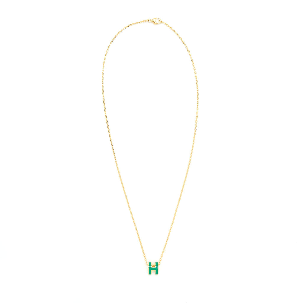 HERMES MINI POP H MALACHITE GHW