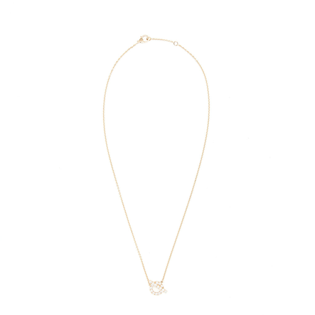 HERMES FINESSE PENDANT ROSE GOLD WITH DIMONDS