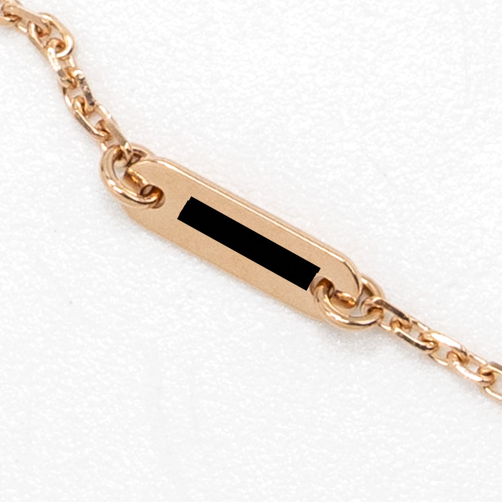 VAN CLEEF & ARPELS SWEET ALHAMBRA PENDANT CARNELIAN ROSE GOLD