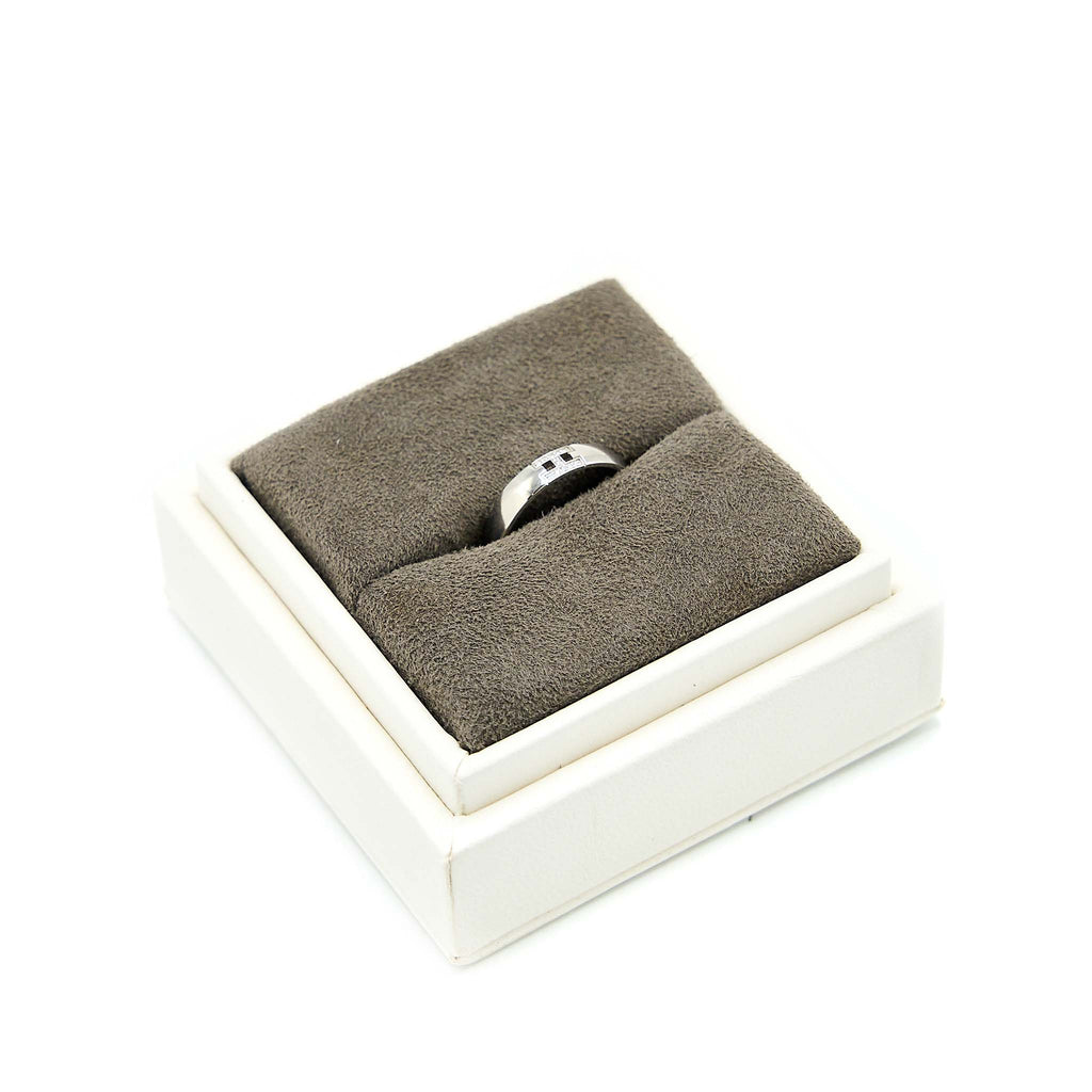 HERMES EVER HERACLES WEDDING BAND WHITE GOLD WITH DIAMONDS