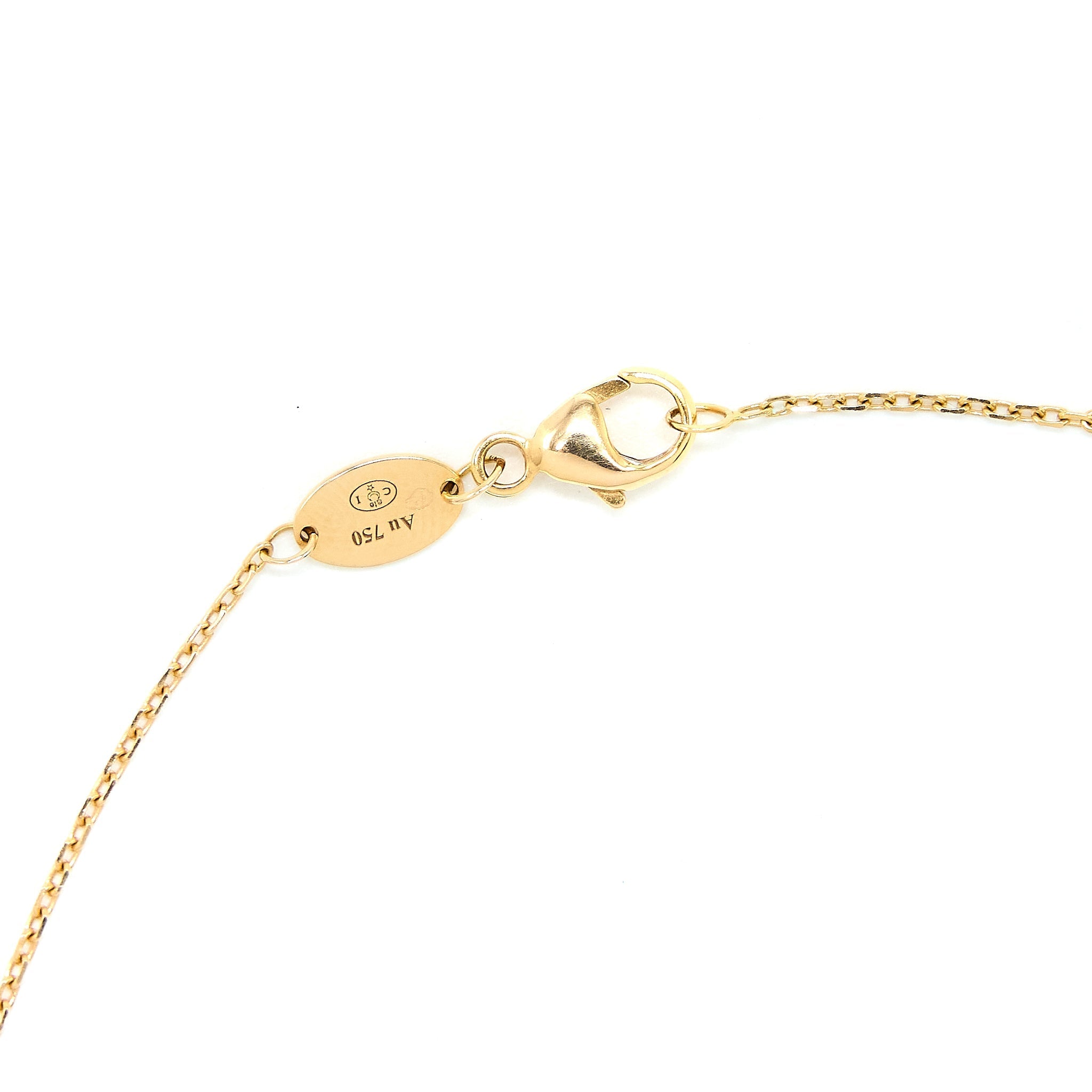 CHAUMET JEUX DE LIENS PENDANT ONYX/ROSE GOLD WITH ONE DIAMOND
