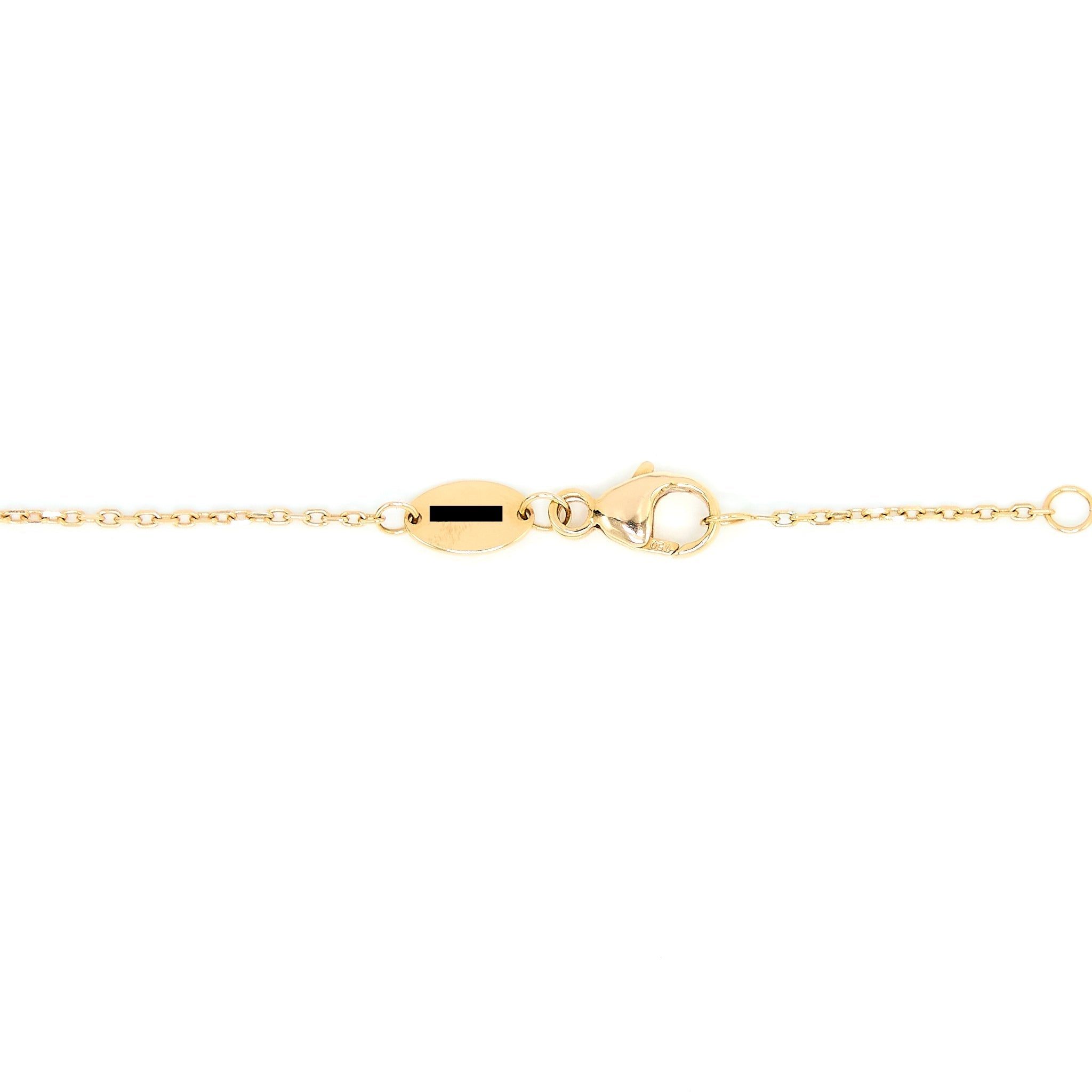 CHAUMET JEUX DE LIENS PENDANT ONYX/ROSE GOLD WITH ONE DIAMOND