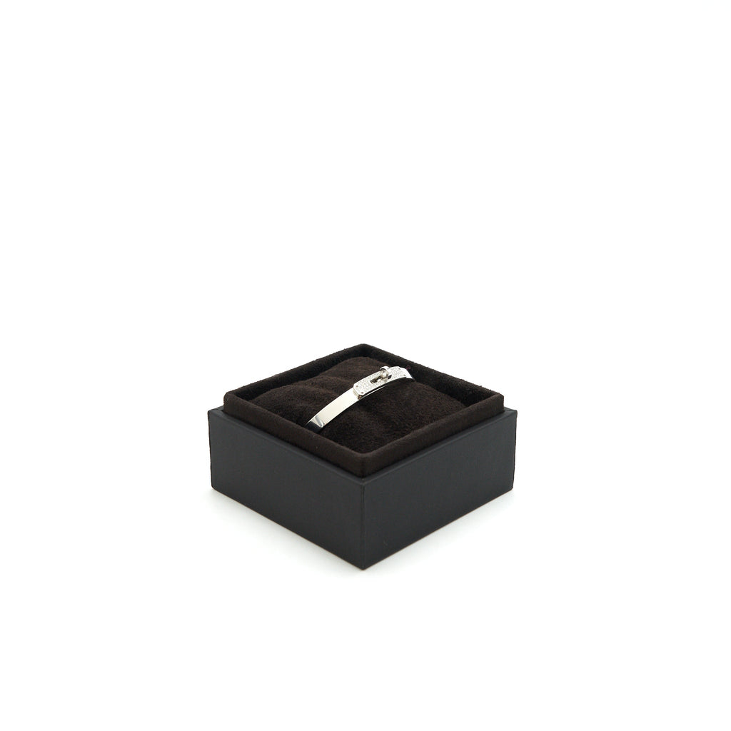 HERMES KELLY BRACELET WHITE GOLD WITH 61 DIAMONDS