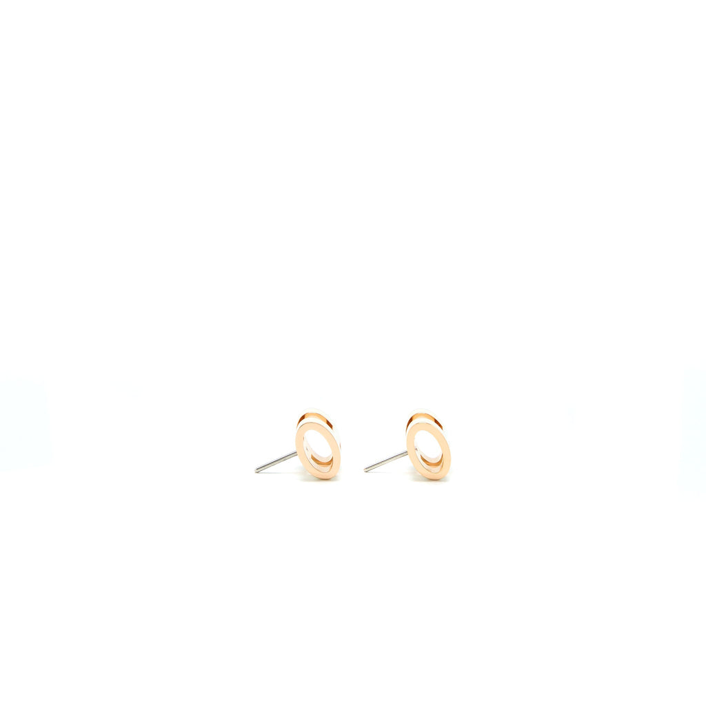 HERMES POP H EARRINGS BLANC RGHW