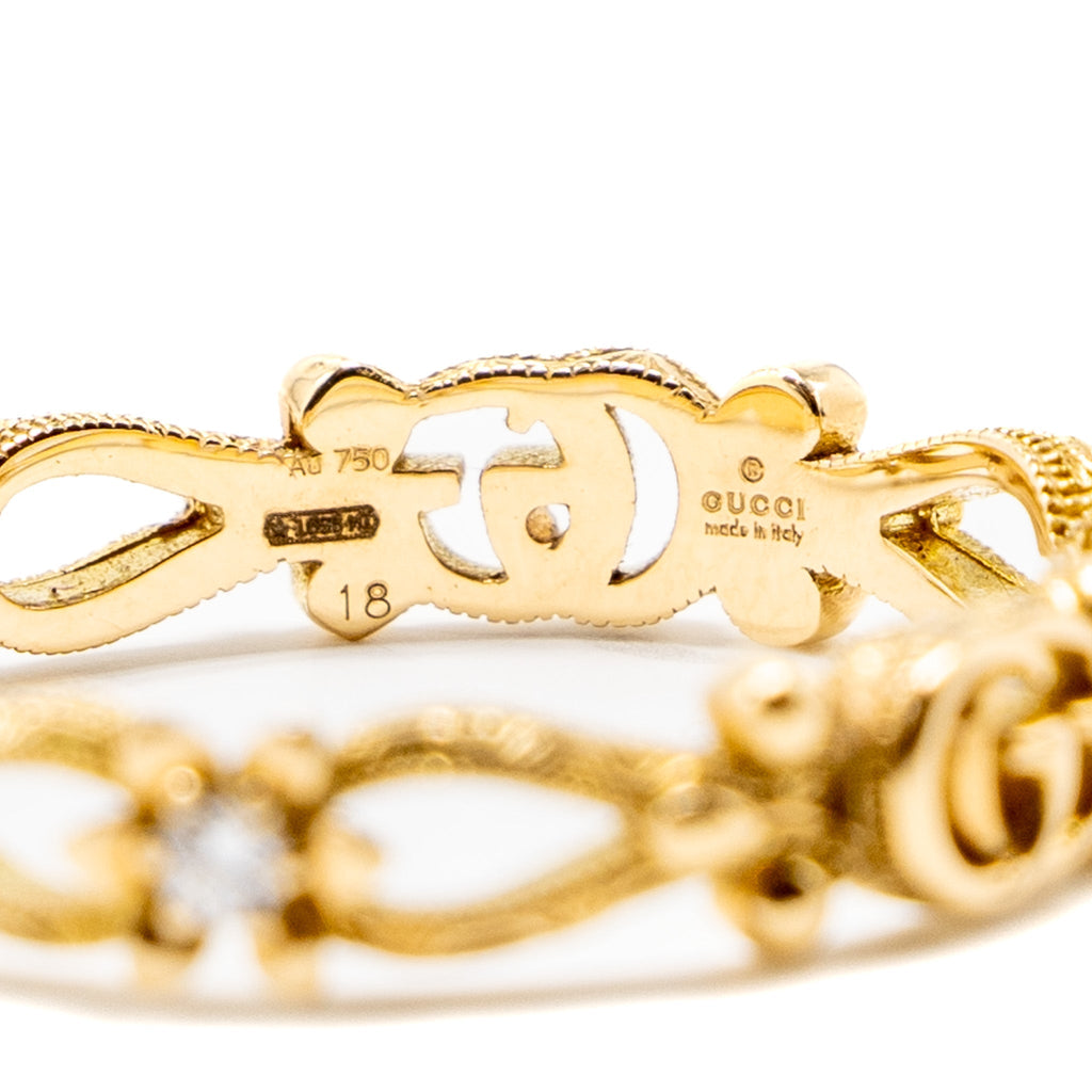 GUCCI FLORA RING 18K YELLOW GOLD/DIAMONDS