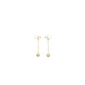 DIOR TRIBALES EARRINGS WHITE GOLD TONE