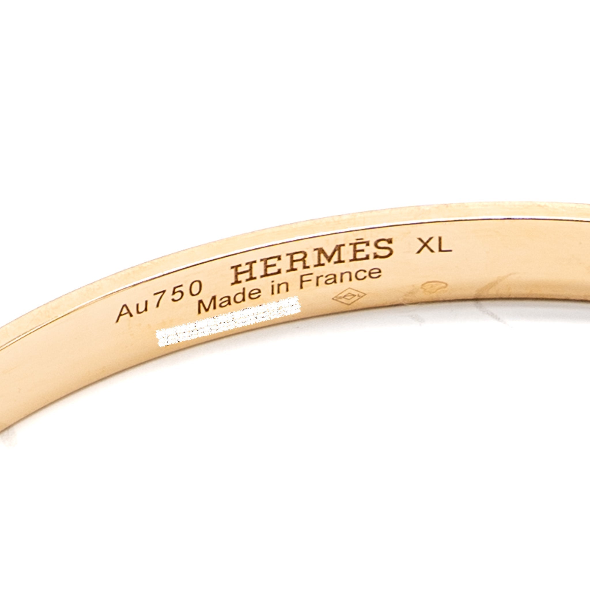 HERMES KELLY BRACELET ROSE GOLD, 4 DIAMONDS