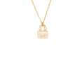 HERMES AMULETTE CONSTANCE NECKLACE/PENDANT ROSE GOLD WITH DIAMONDS