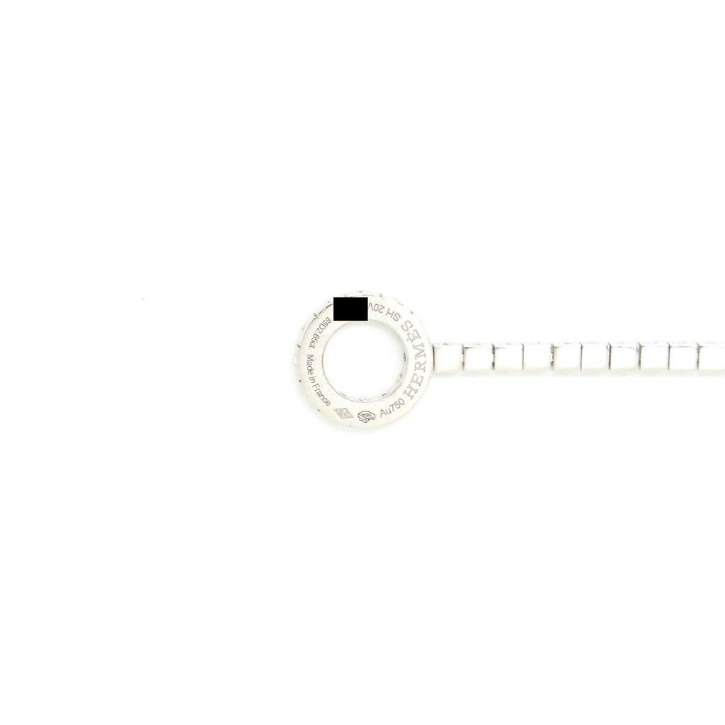 HERMES 18K WHITE GOLD WITH FULL DIAMONDS FINESSE BRACELET 2.65CT