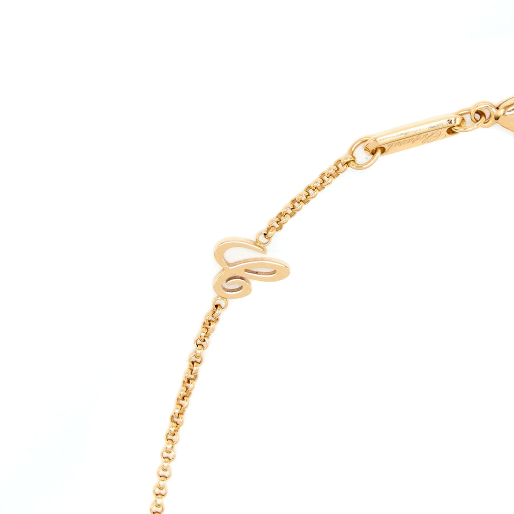 CHOPARD HAPPY HEART PENDANT 18K ROSE GOLD TURQUOISE