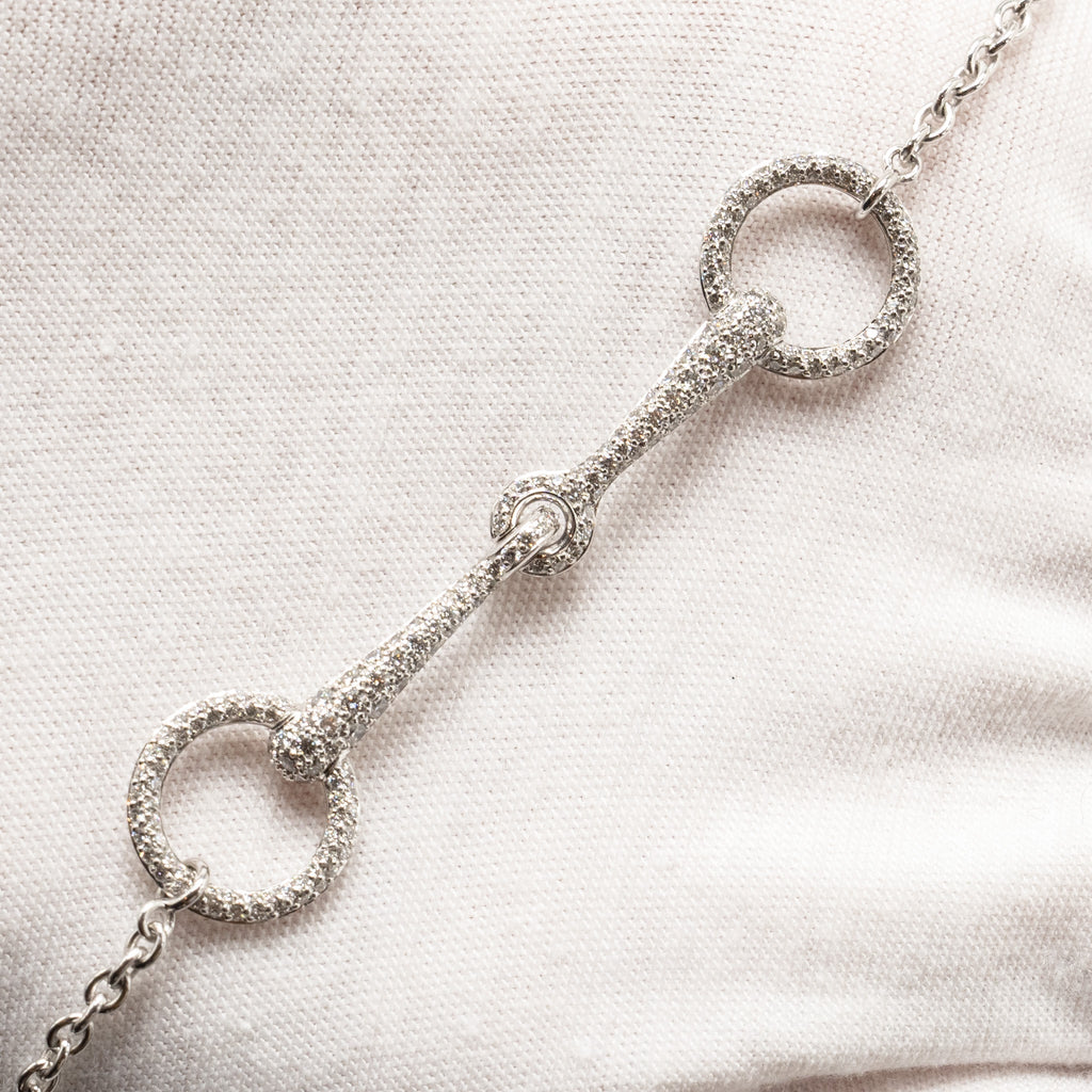 HERMES FILET D’OR BRACELET WHITE GOLD DIAMONDS
