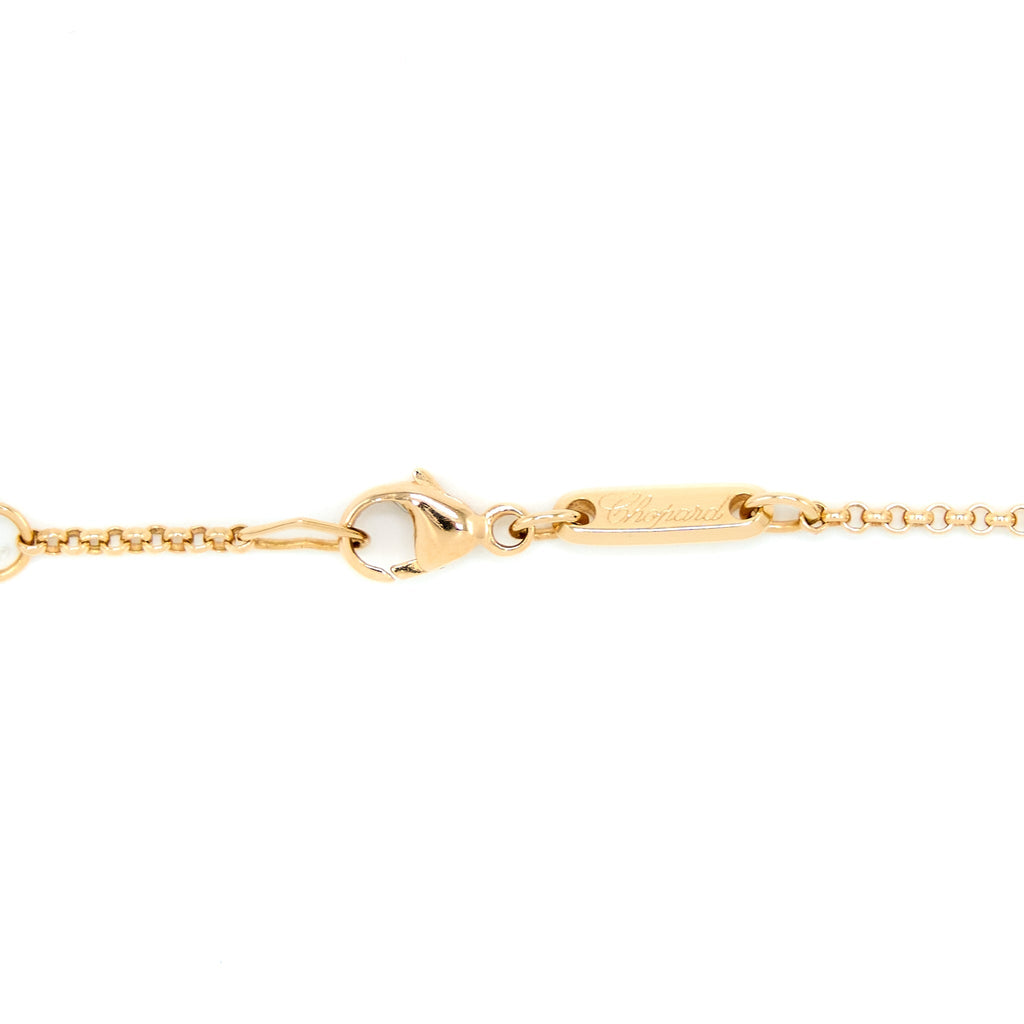 CHOPARD HAPPY HEART PENDANT 18K ROSE GOLD TURQUOISE