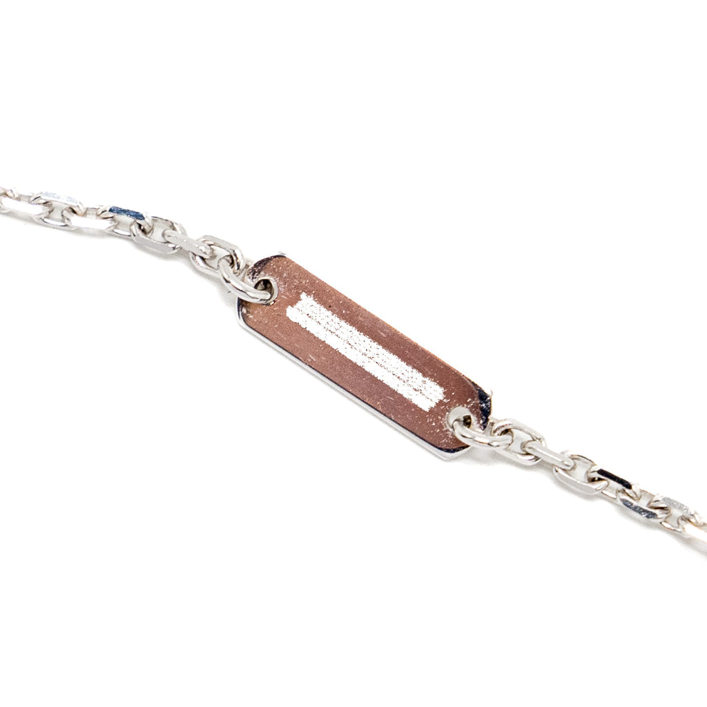 VAN CLEEF & ARPELS VINTAGE ALHAMBRA PENDANT WHITE GOLD DIAMONDS
