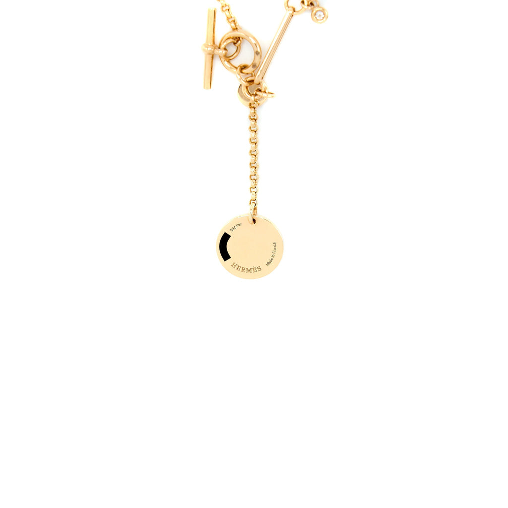 HERMES EX-LIBRIS PENDANT ROSE GOLD