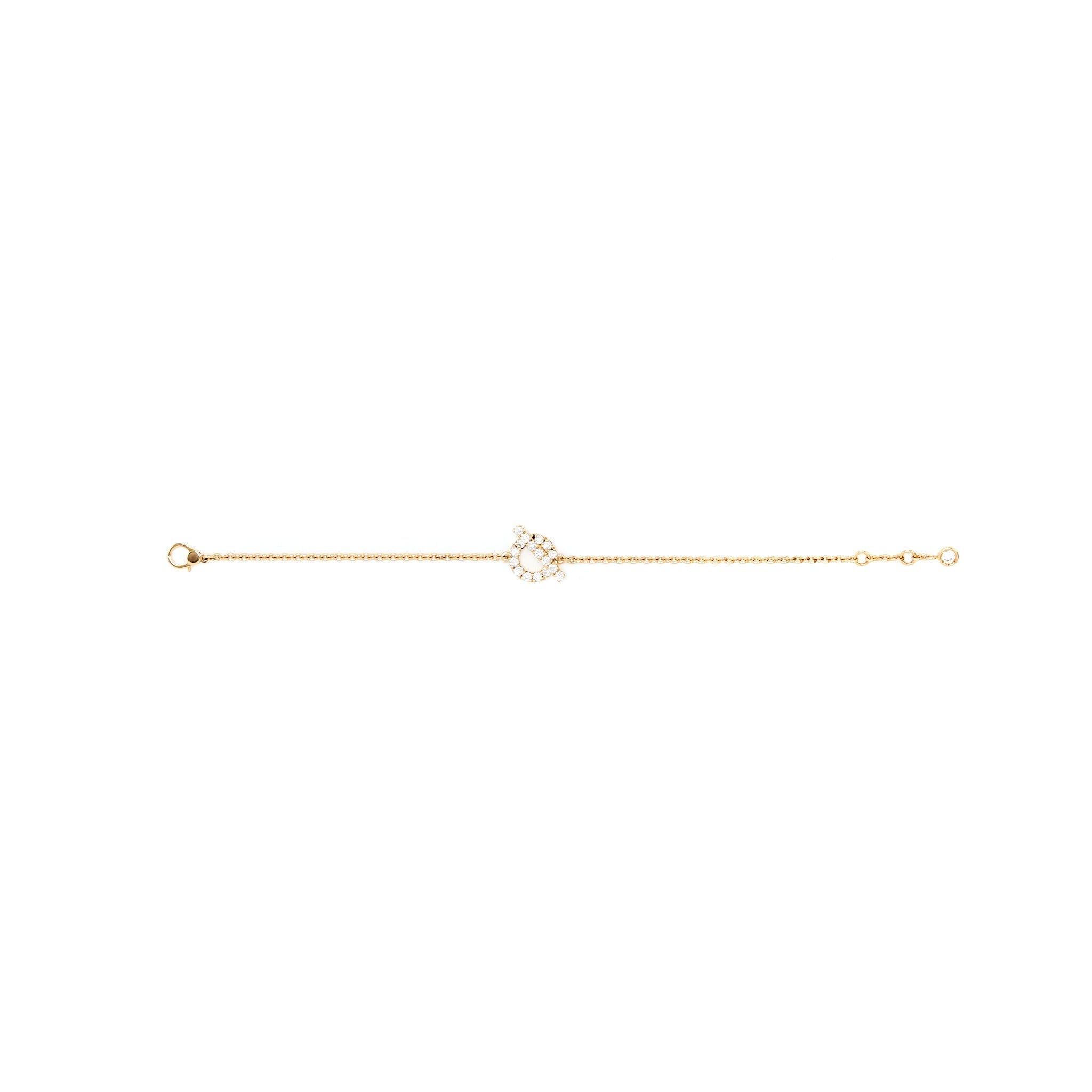HERMES FINESSE BRACELET ROSE GOLD DIAMONDS