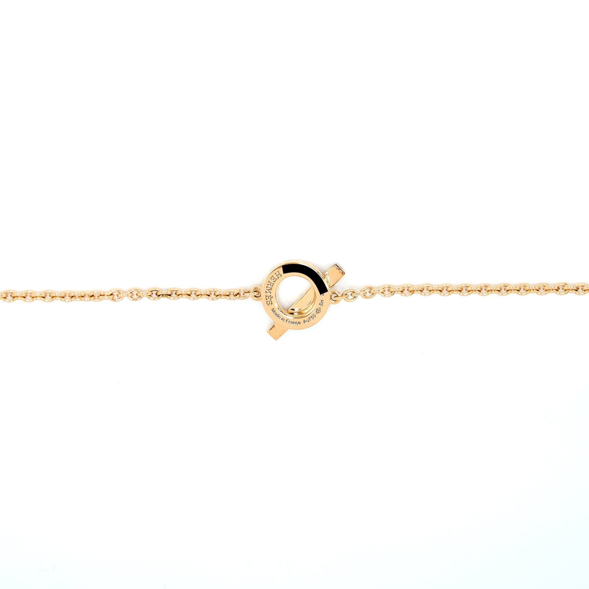 HERMES FINESSE BRACELET ROSE GOLD, DIAMONDS