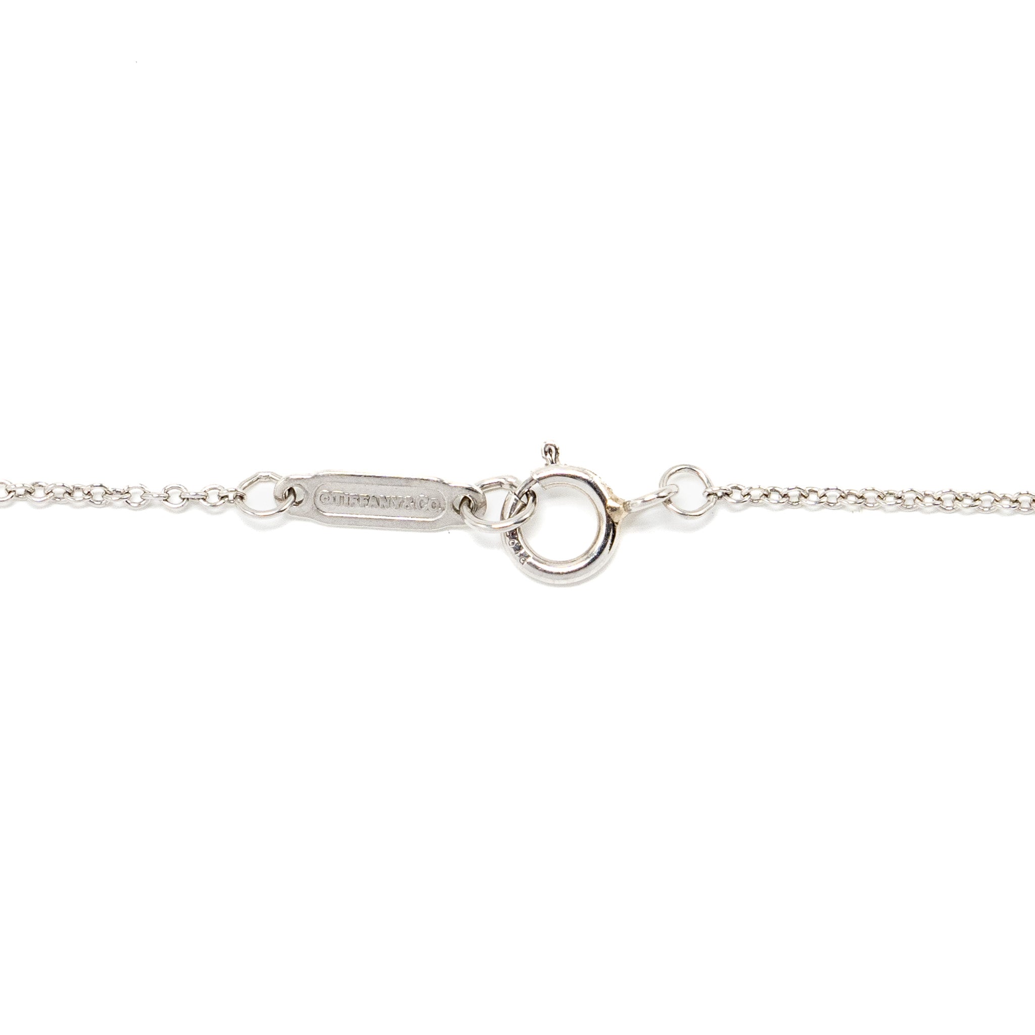 TIFFANY MINI DAISY KEY PENDANT 18K WHITE GOLD, YELLOW/WHITE DIAMONDS