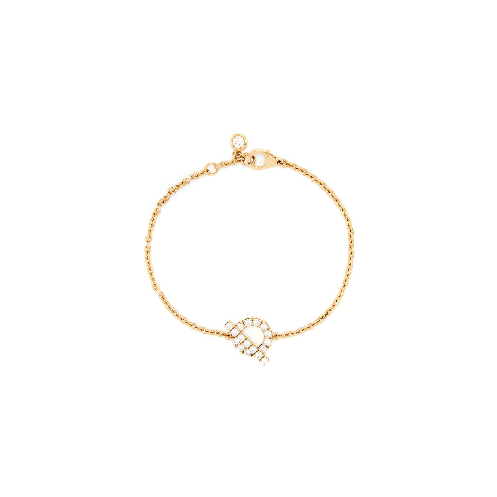 HERMES FINESSE BRACELET ROSE GOLD, DIAMONDS