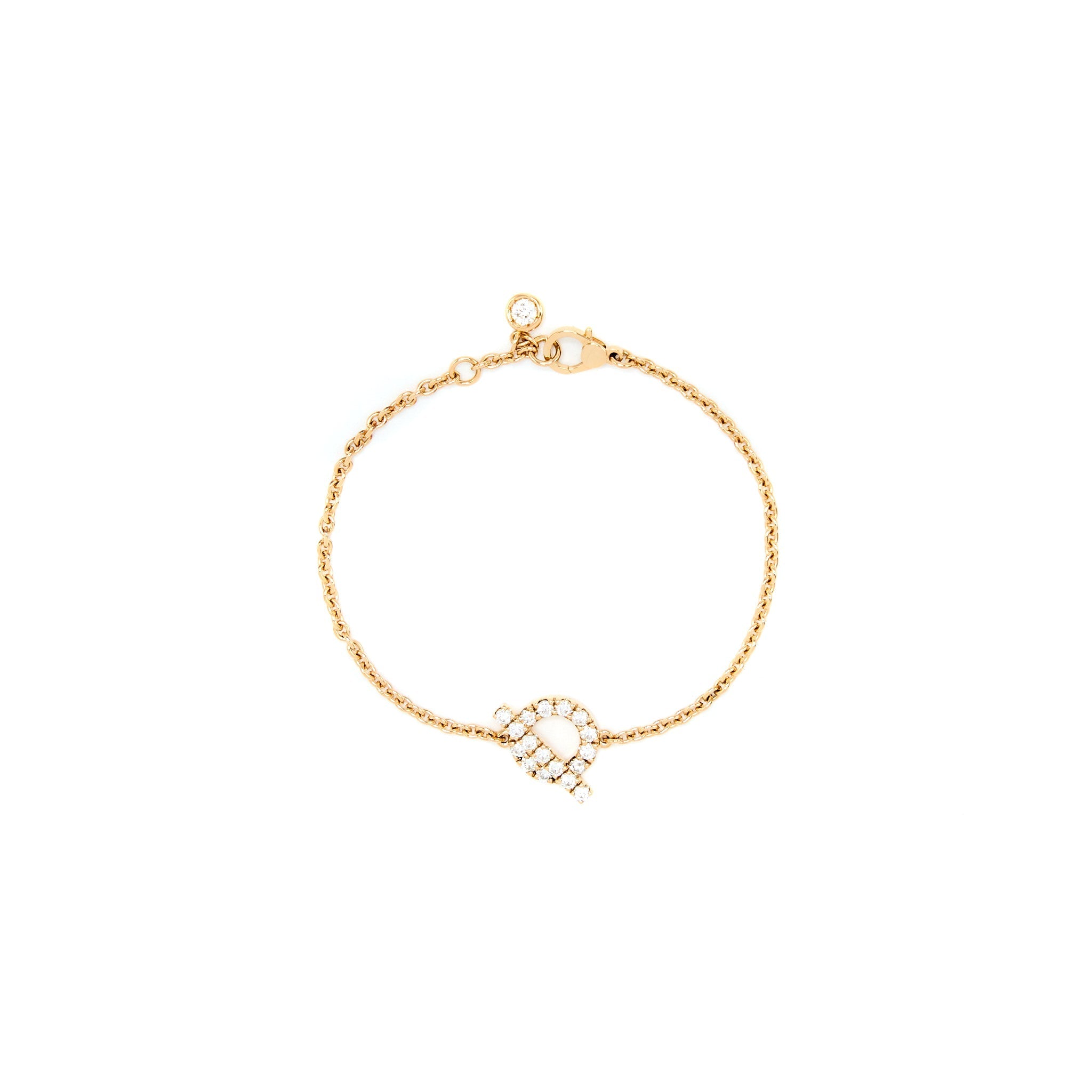 HERMES FINESSE BRACELET ROSE GOLD, DIAMONDS