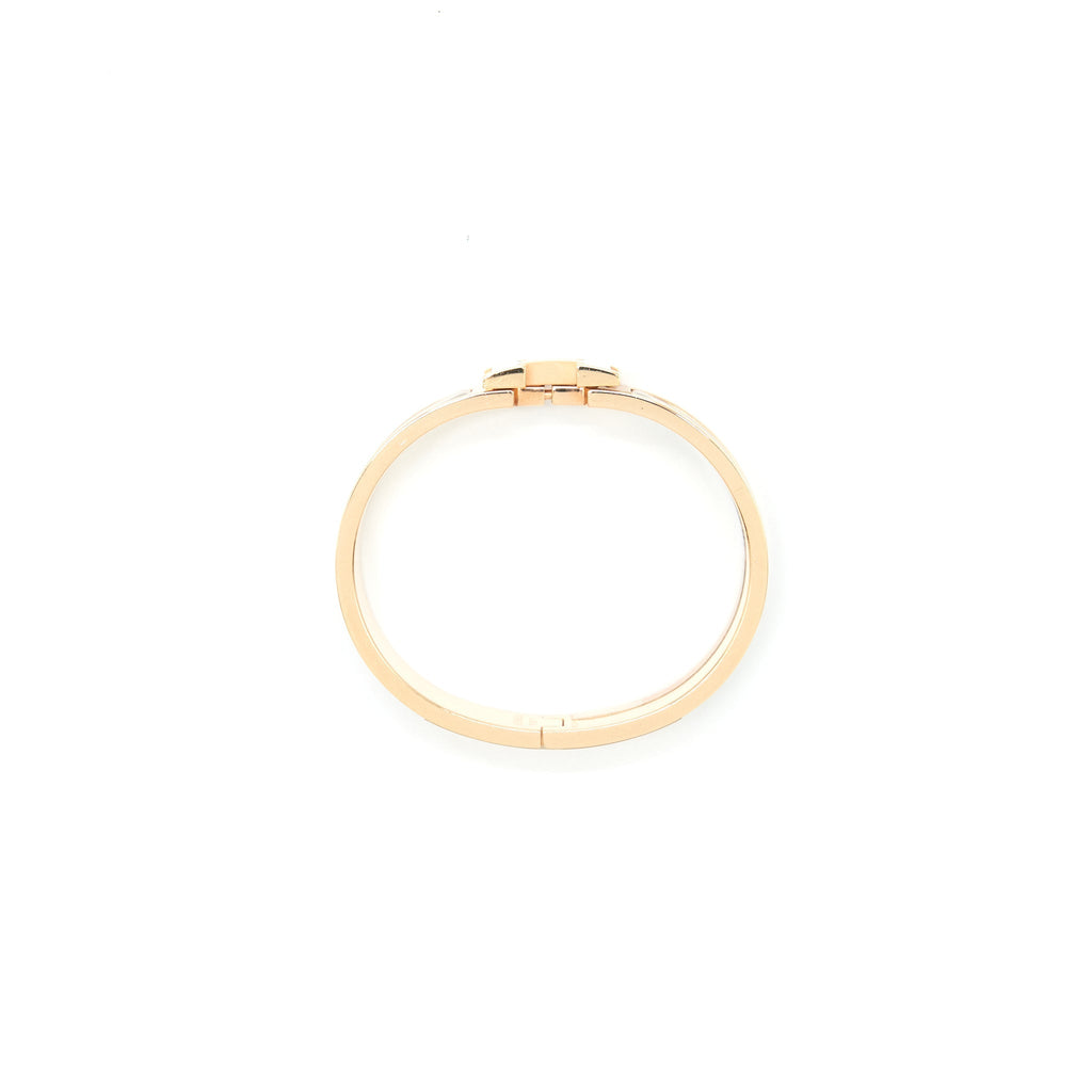 HERMES CLIC H BRACELET MARRON GLACÉ RGHW