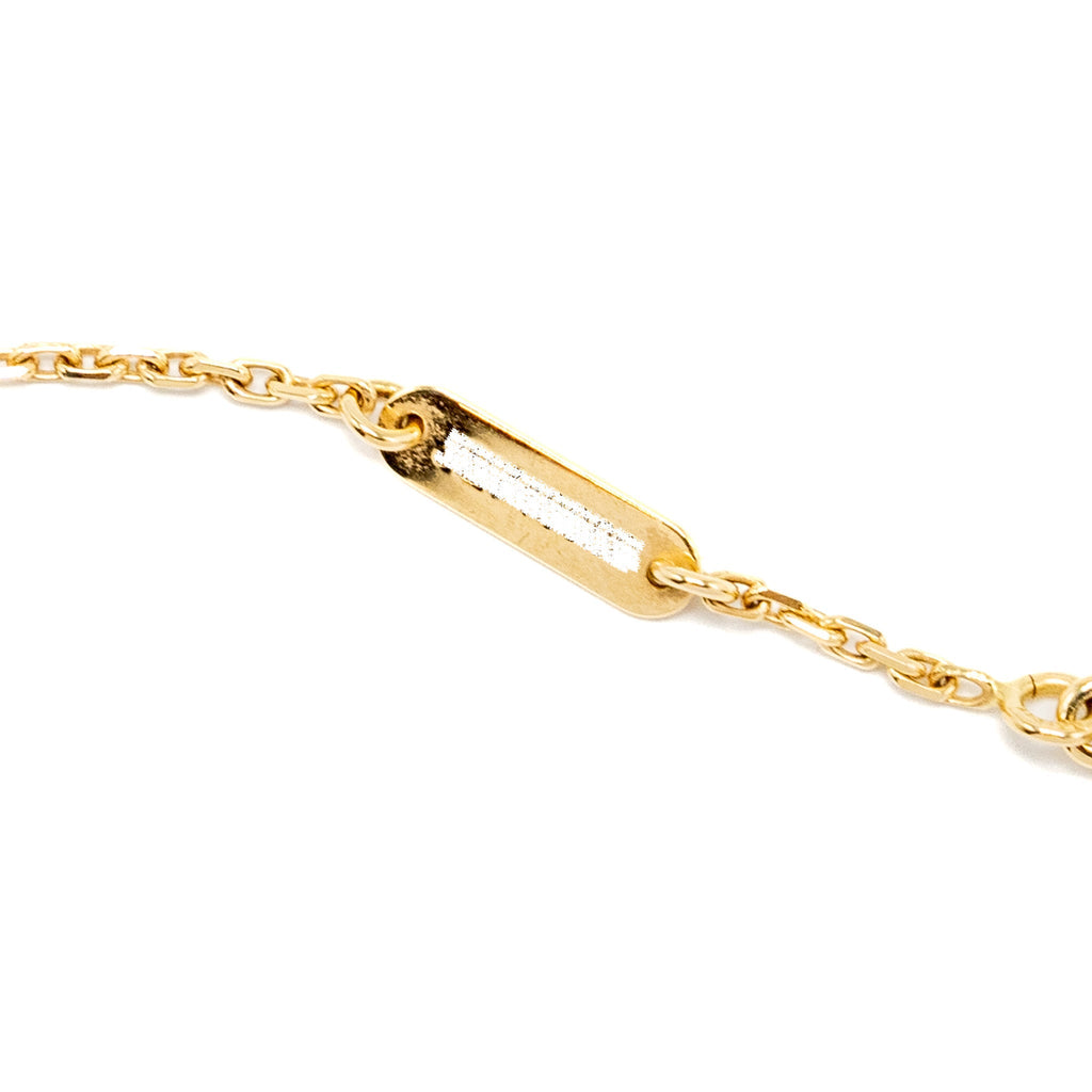 VAN CLEEF & ARPELS VINTAGE ALHAMBRA PENDANT ONYX YELLOW GOLD