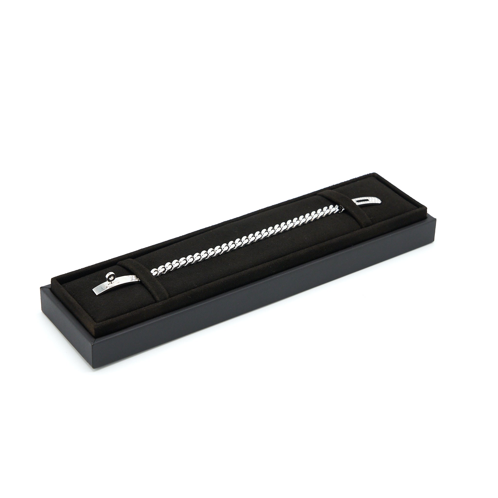 HERMES KELLY GOURMETTE BRACELET WHITE GOLD WITH DIAMONDS