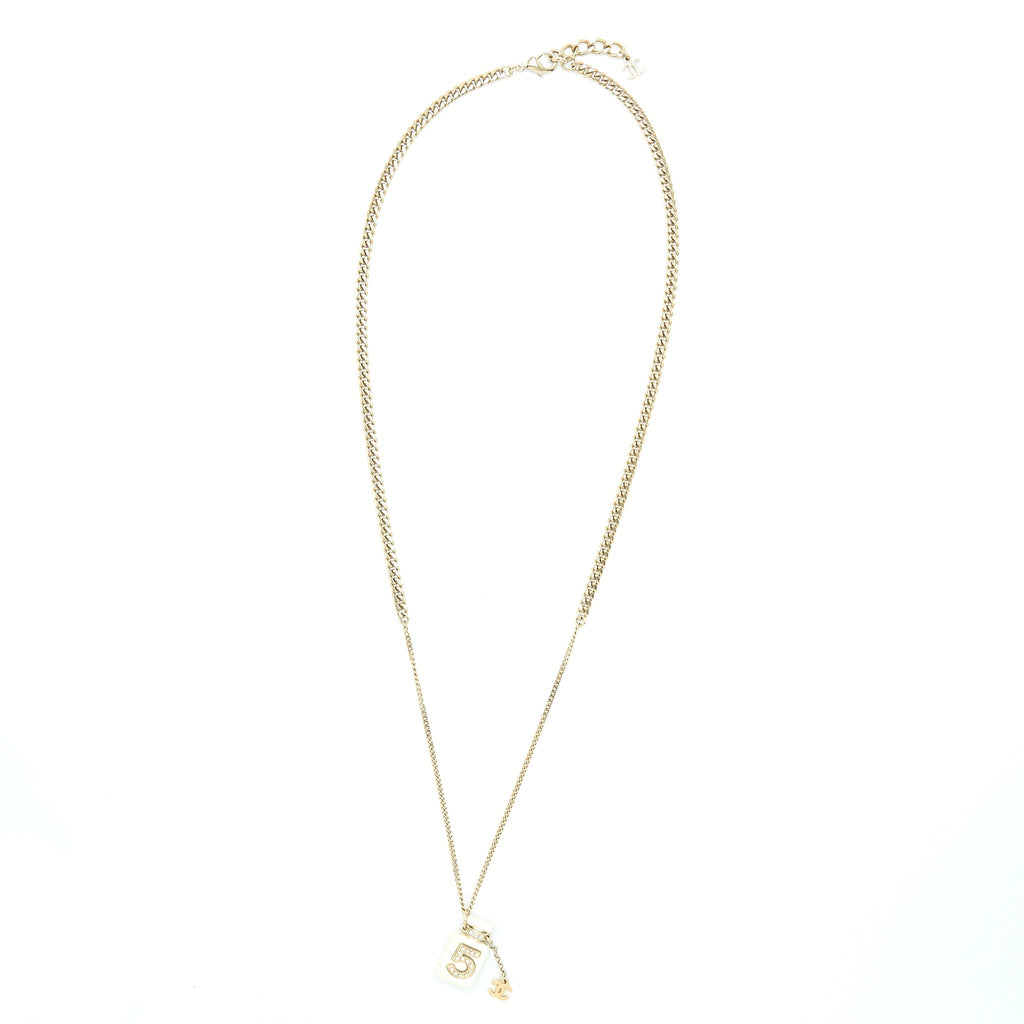 CHANEL 22S PERFUME BOTTLE NECKLACE/CHOKER LGHW