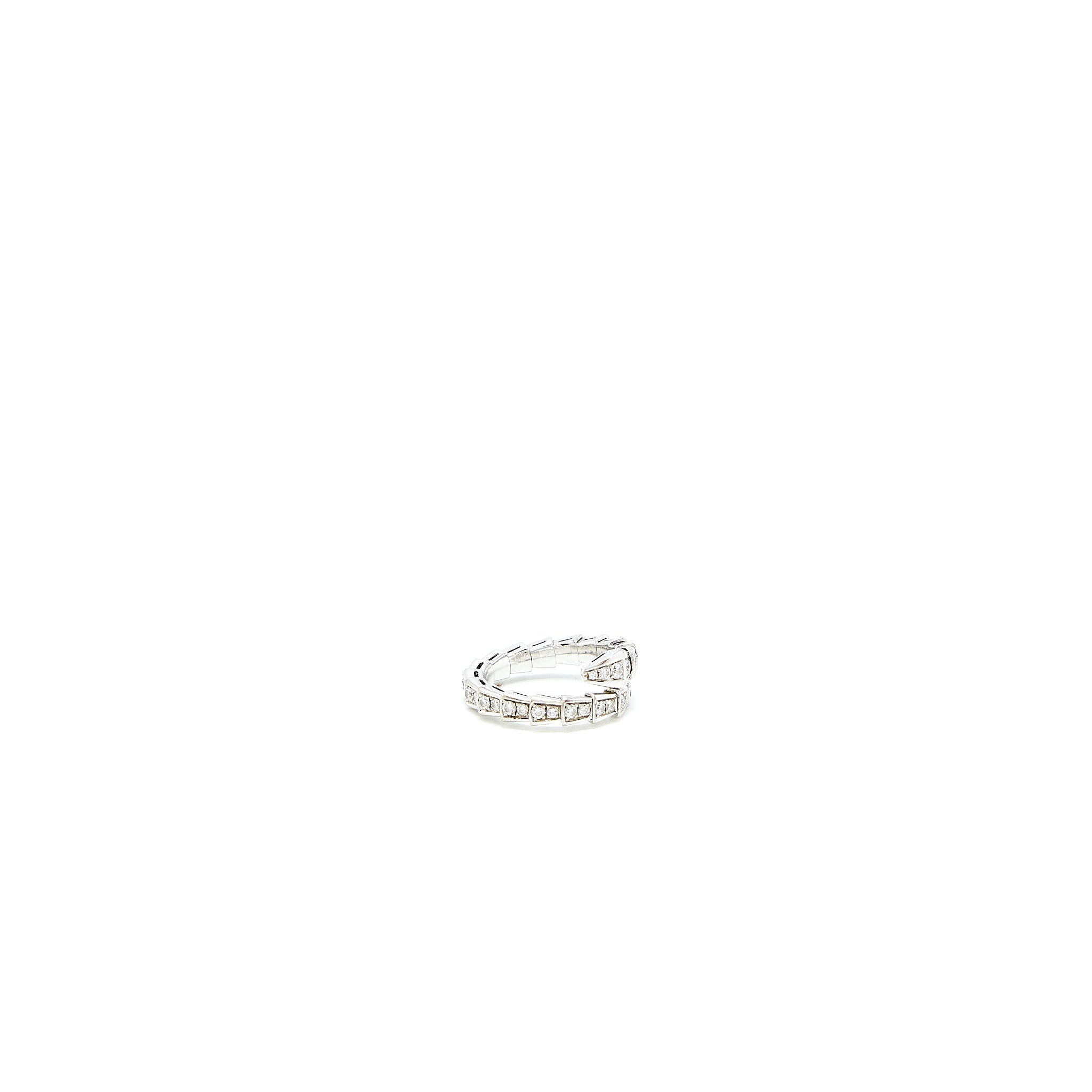 BVLGARI SERPENTI VIPER RING WHITE GOLD WITH DIAMONDS