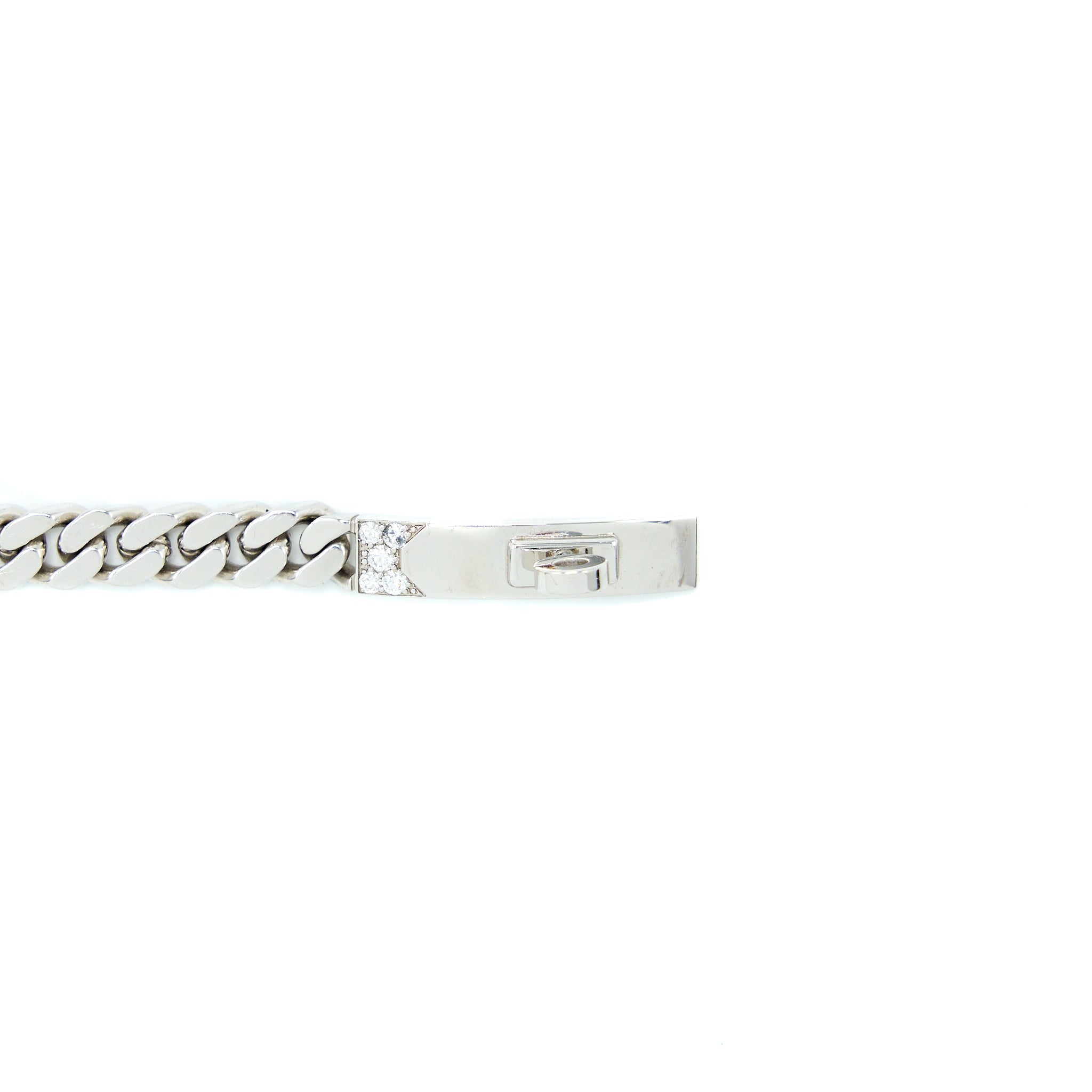 HERMES KELLY GOURMETTE BRACELET WHITE GOLD WITH DIAMONDS