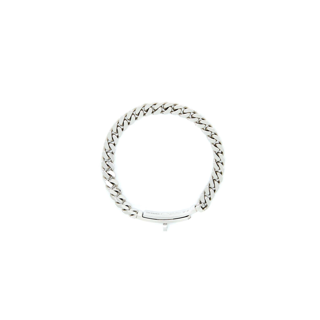 HERMES KELLY GOURMETTE BRACELET WHITE GOLD WITH DIAMONDS