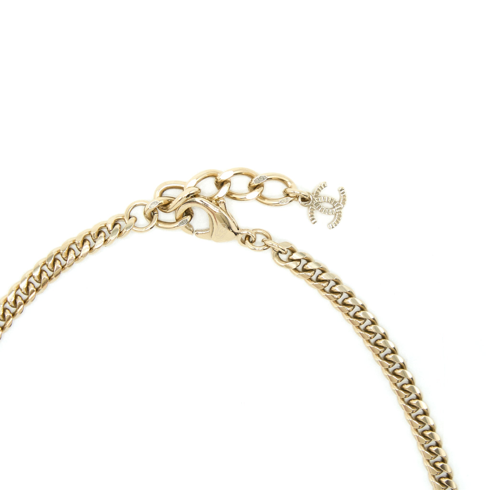 CHANEL 22S PERFUME BOTTLE NECKLACE/CHOKER LGHW