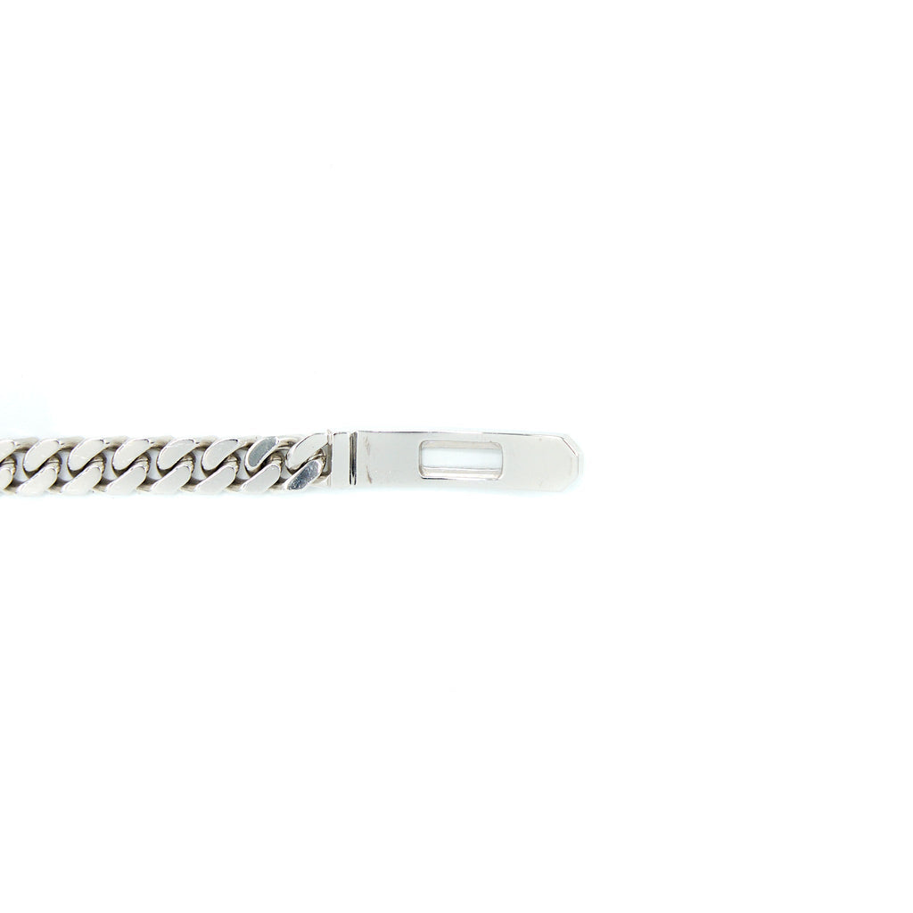 HERMES KELLY GOURMETTE BRACELET WHITE GOLD WITH DIAMONDS