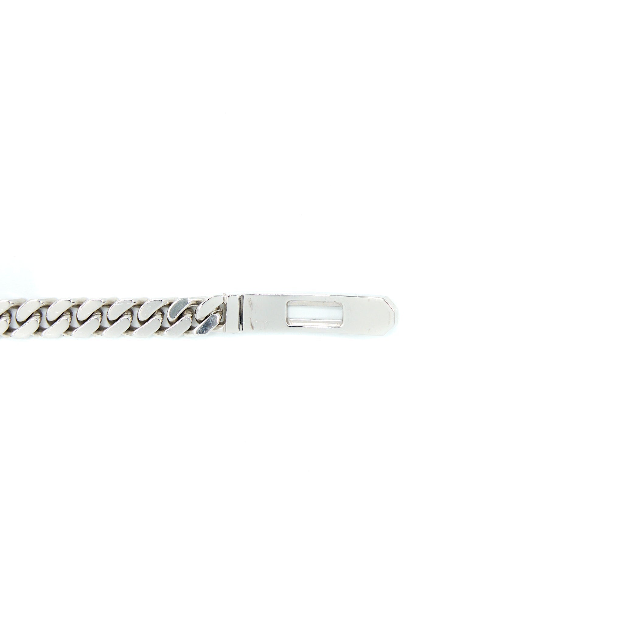 HERMES KELLY GOURMETTE BRACELET WHITE GOLD WITH DIAMONDS
