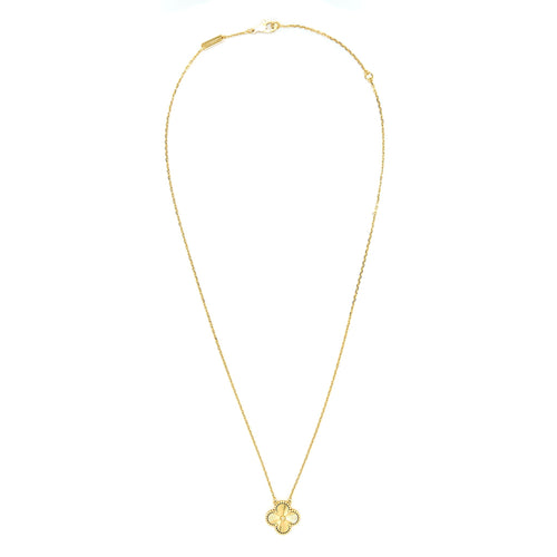 VAN CLEEF AND ARPELS VINTAGE ALHAMBRA PENDANT 18K YELLOW GOLD