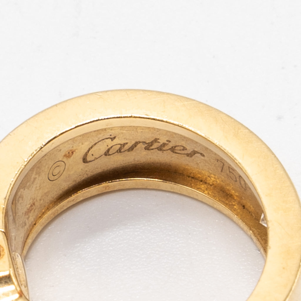 CARTIER LOVE EARRINGS YELLOW GOLD, 2 DIAMONDS
