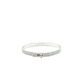HERMES KELLY DIAMONDS BRACELET IN WHITE GOLD