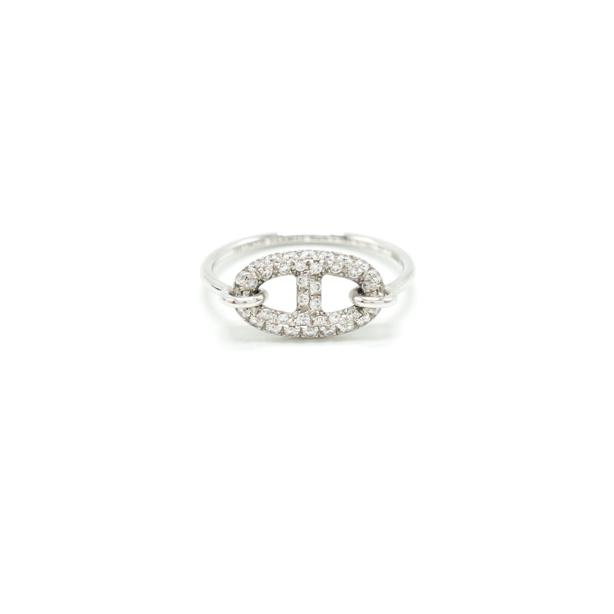 HERMES RONDE RING WHITE GOLD WITH DIAMONDS