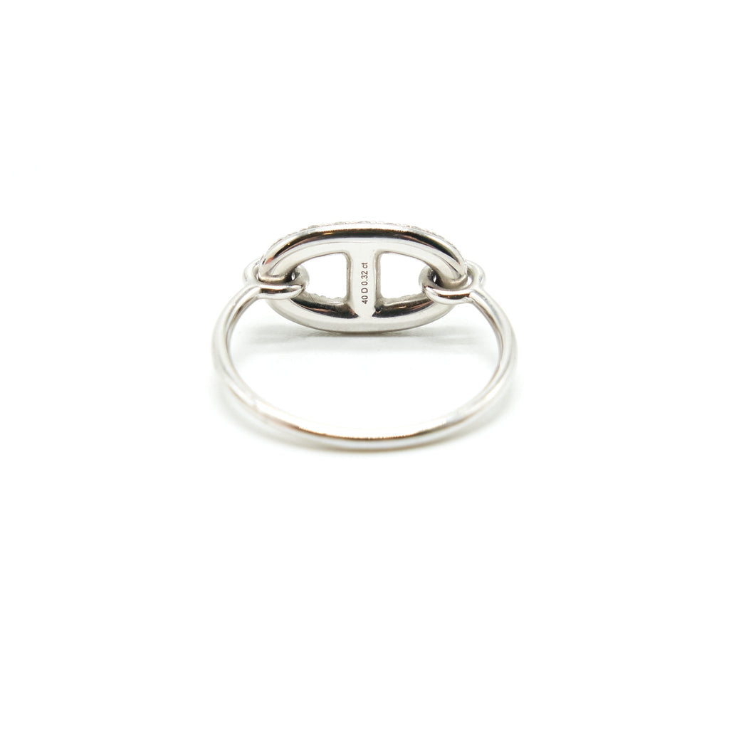 HERMES RONDE RING WHITE GOLD WITH DIAMONDS