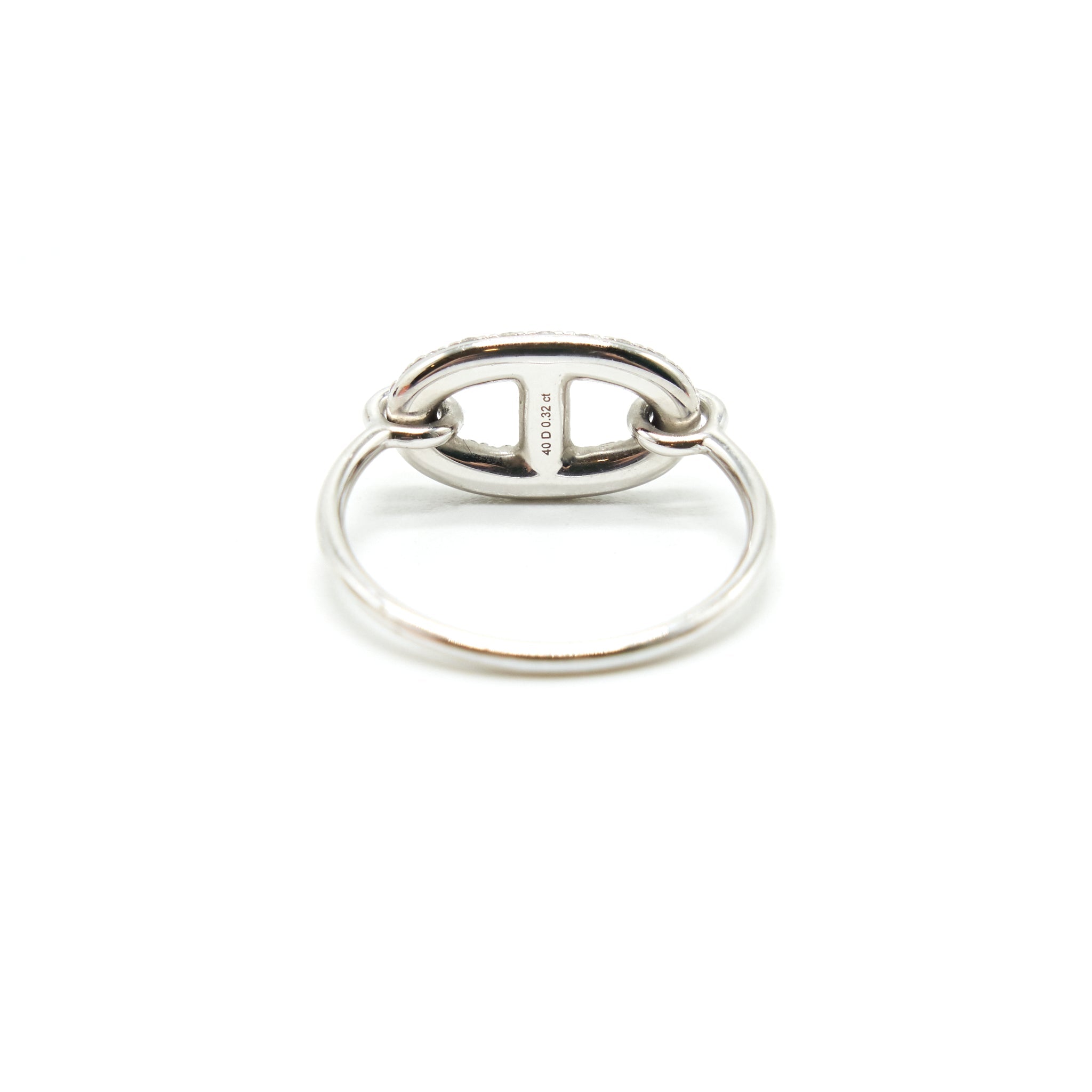 HERMES RONDE RING WHITE GOLD WITH DIAMONDS