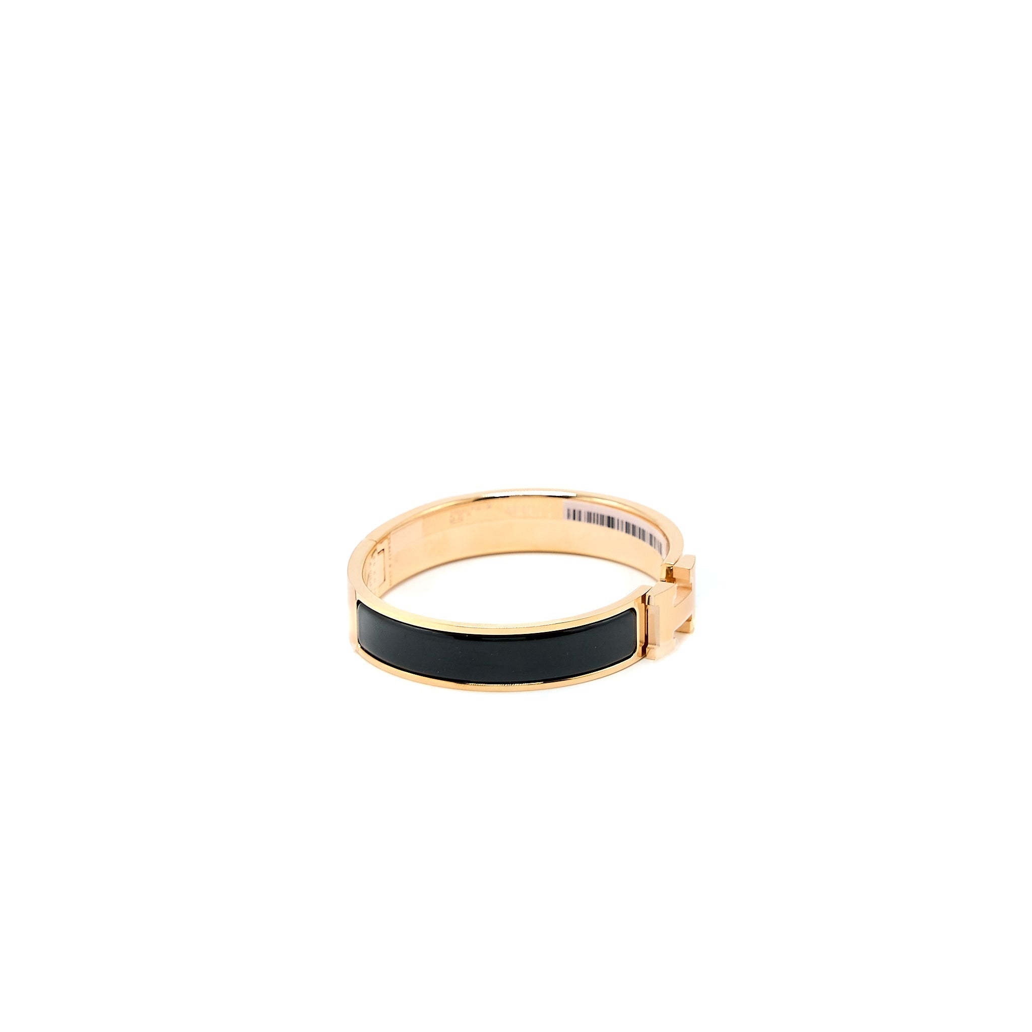 HERMES CLICK H BRACELET BLACK RGHW
