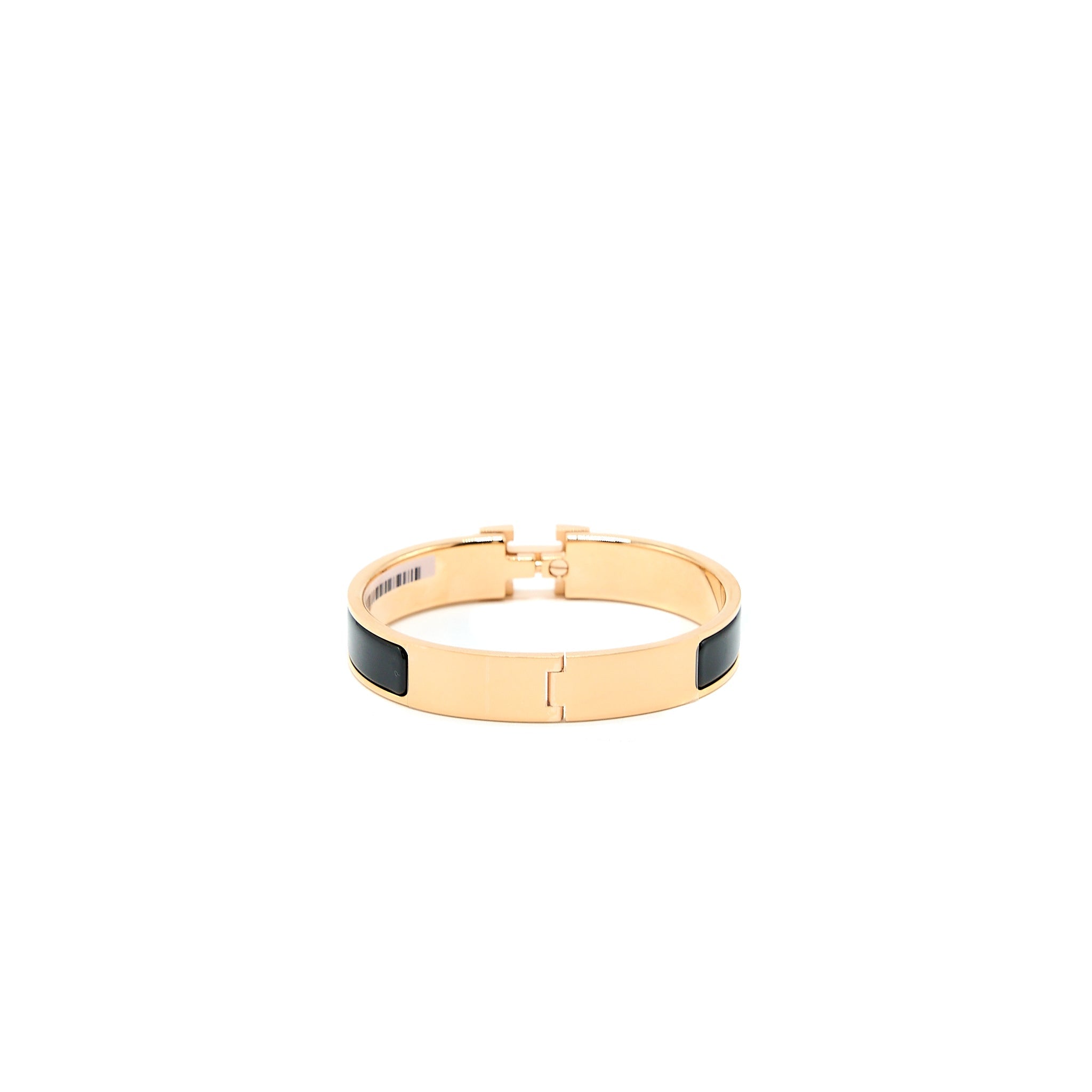HERMES CLICK H BRACELET BLACK RGHW