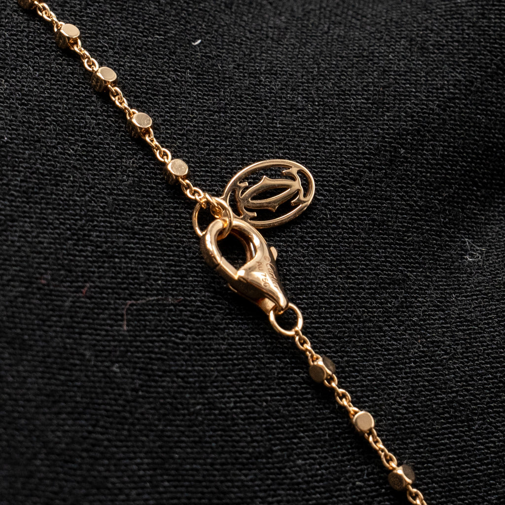 CARTIER PANTHER DE CARTIER PENDANT ROSE GOLD/TSAVORITE GARNETS/DIAMONDS