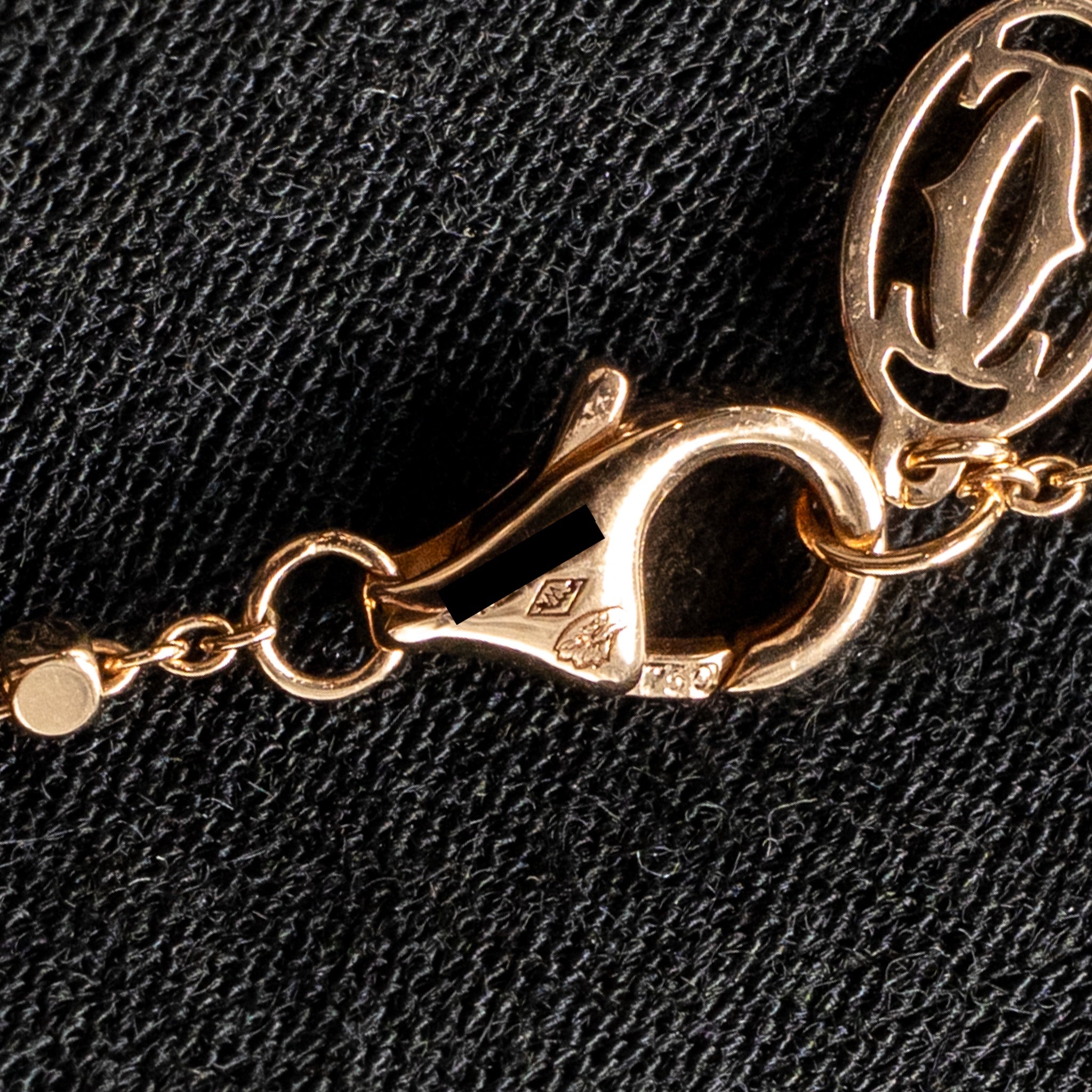CARTIER PANTHER DE CARTIER PENDANT ROSE GOLD/TSAVORITE GARNETS/DIAMONDS