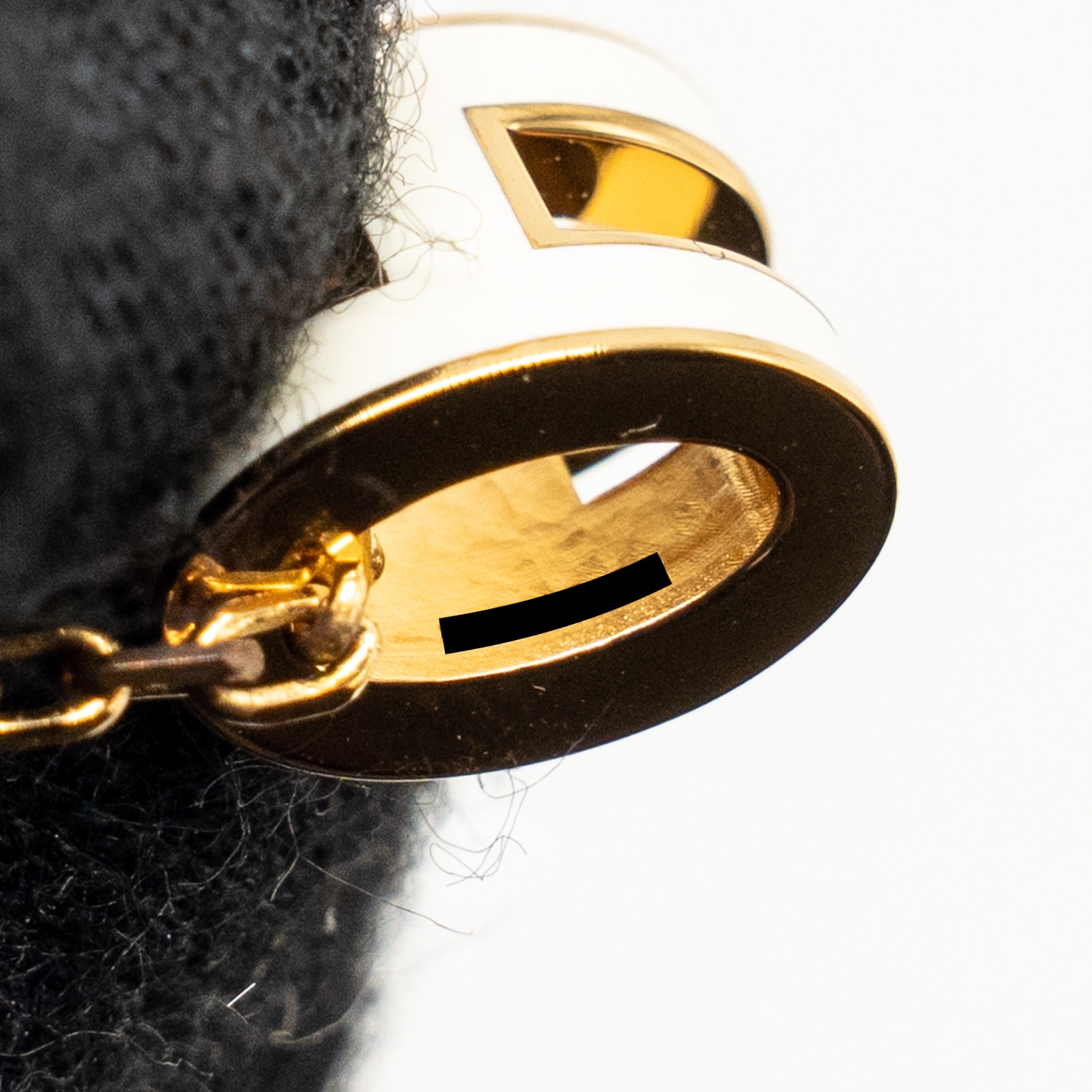 HERMES MINI POP H PENDANT BLANC GHW