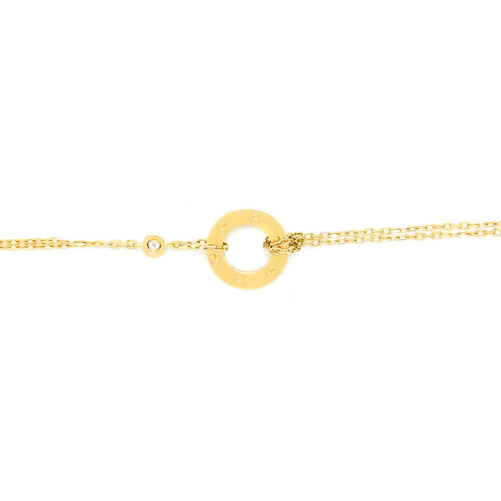 CARTIER LOVE BRACELET YELLOW GOLD WITH DIAMONDS