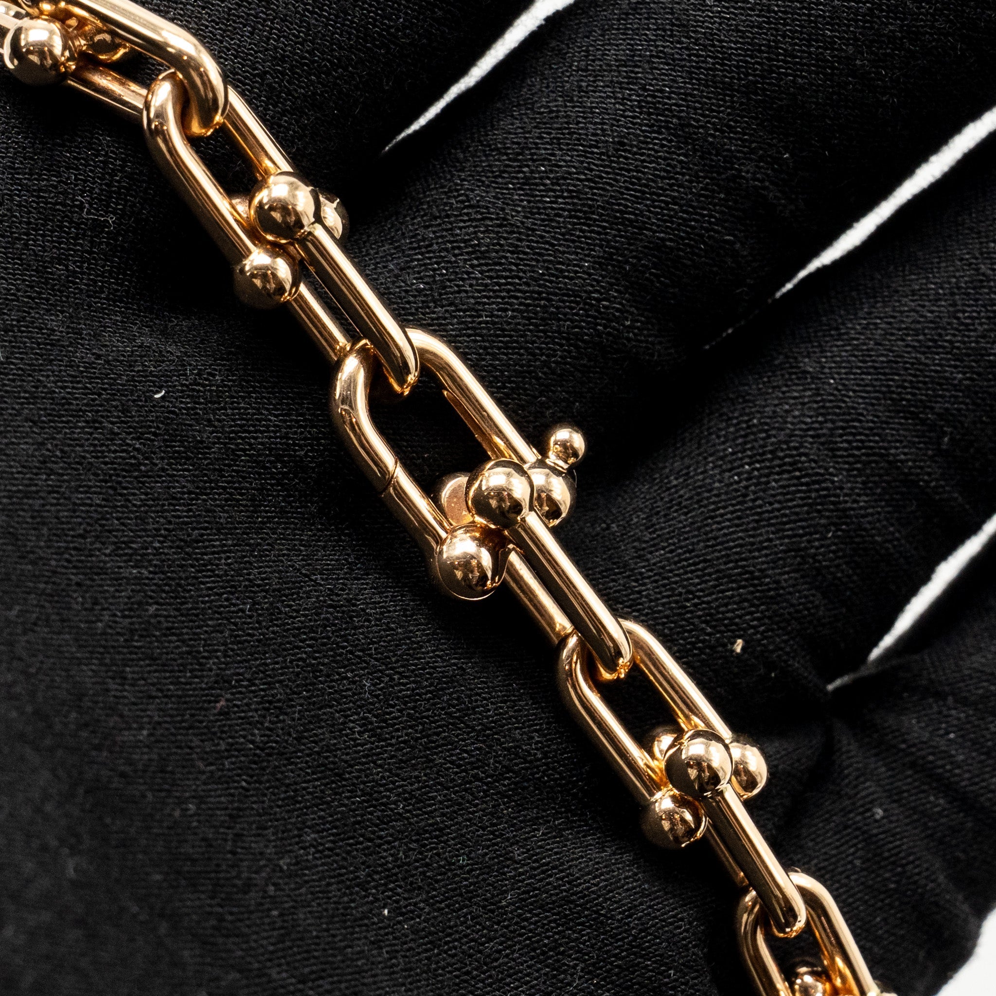 TIFFANY HARDWARE MEDIUM LINK NECKLACE ROSE GOLD