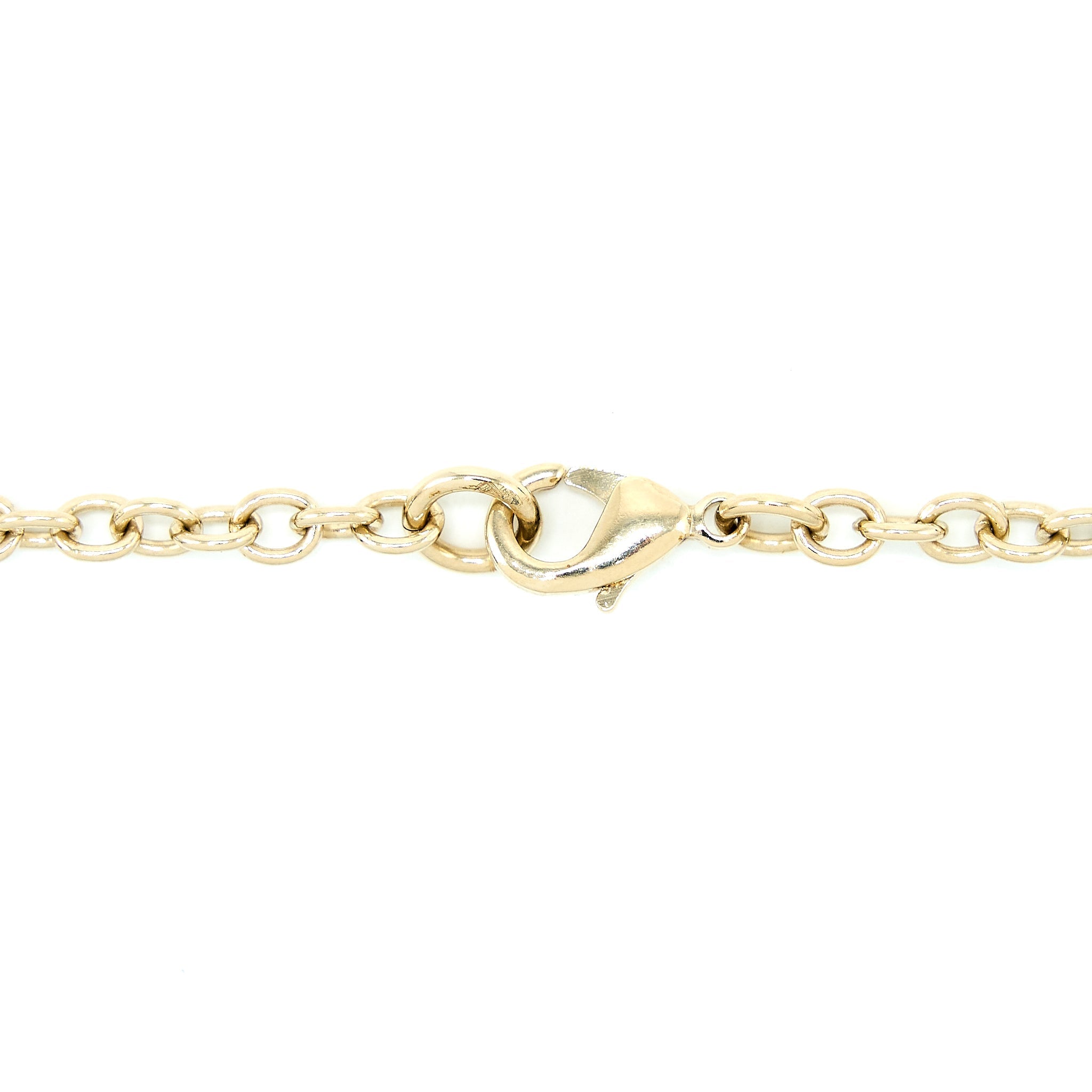 CHANEL 22C BOOK LOCKET LONG NECKLACE LIGHT GOLD TONE
