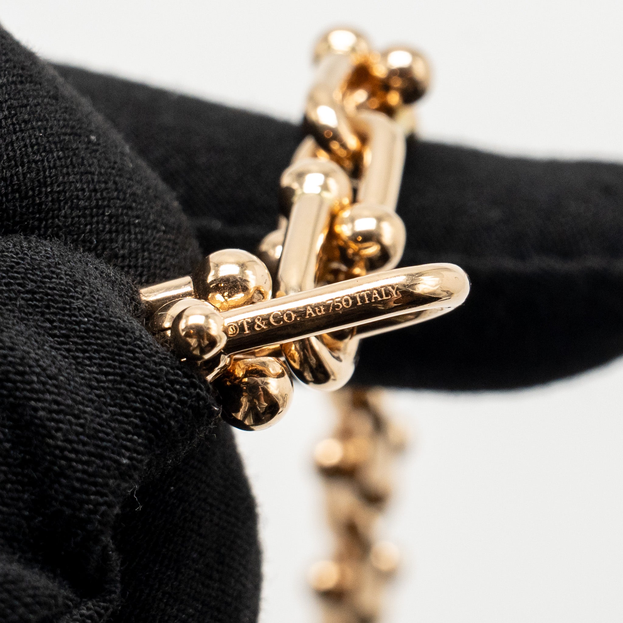 TIFFANY HARDWARE MEDIUM LINK NECKLACE ROSE GOLD